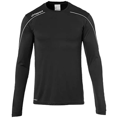 Imagen de uhlsport Stream 22 Trikot Langarm Sudadera De Entrenamiento, Hombre, Negro/Blanco, L