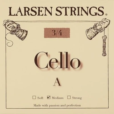 Imagen de Cuerdas para violonchelo Larsen Original Fractional tallas pequeñas A 3/4 Medium