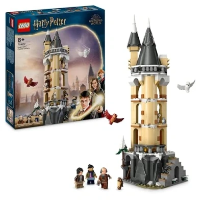 Imagen de Lego Harry Potter Lechucería del Castillo de Hogwarts Juguete, Juego Aventuras con Figuras Animales y 3 Personajes, Regalo Universo Mágico para Niñas, Niños Fans 8 Años o Más 76430