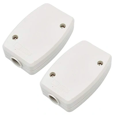 Imagen de FUJIE 2 Pcs Caja de Conexion Plastico 3 Terminal Conector Línea Conexiones Blanco
