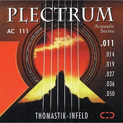 Imagen de Thomastik cuerda La .016 bronce, entorchado sedoso, plano AC516 para Guitarra Acústica Plectrum Acoustic Series juego AC211