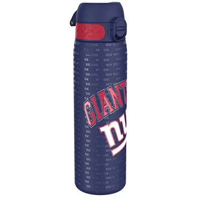 Imagen de Ion8 Botella de Agua Acero Inoxidable, 600ml, a Prueba Fugas, Fácil Abrir, Aptas para Lavavajillas, Cerradura Segura, Asa Transporte, Limpiar, Diseño en Relieve, NFL Giants