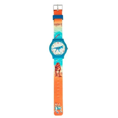 Imagen de Depesche Reloj Infantil con Correa de Silicona, diseño Dino World, a Prueba Salpicaduras y sin níquel, 2 Modelos Surtidos 6642