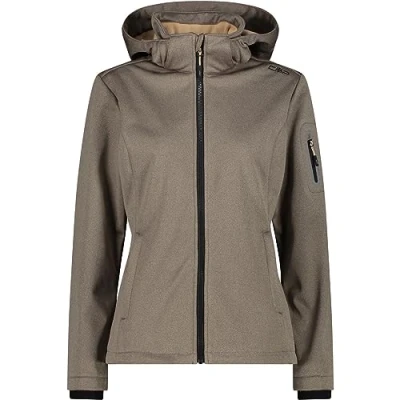 Imagen de CMP 39A5006M Mujeres Chaqueta De Esquí Softshell (Talla: L/40, Negro,beige)