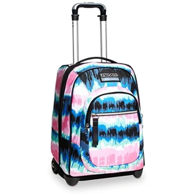 Imagen de Seven Mochila con Ruedas 2 en 1 SHADECOL GIRL, Negro Bolsa Escolar Carro, Crossover System para Niñas y Adolescentes Bolsillo Interior Organizador