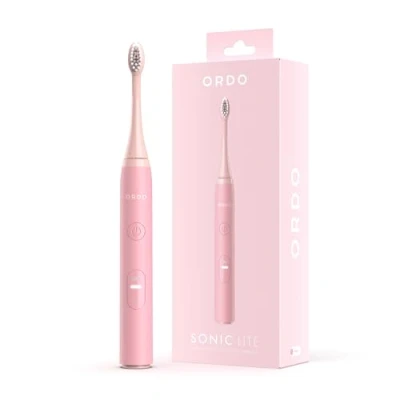 Imagen de ORDO Sonic Lite Cepillo de dientes sónico con 35.000 pulsos/min eléctrico para adultos Modos duales Batería más 5 semanas Temporizador inteligente Impermeable