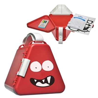 Imagen de Trunki Caja de Almacenaje y Bandeja Viaje para Niños Juguetes TeeBee Sistema Actividades Viajar en Coche o Avión Rojo
