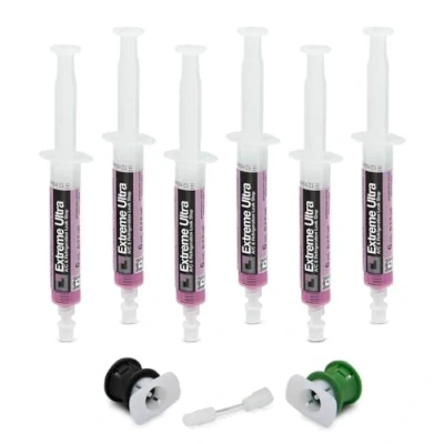 Imagen de Errecom Extreme Ultra 6 x ml, Sellador de Fugas para Sistemas Aire Acondicionado Automóviles, incluye adaptadores R134a y R1234yf