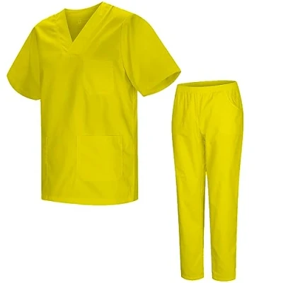 Imagen de MISEMIYA Uniformes Sanitario Unisex Sanitarios MÉDICOS Conjuntos BZ 817 8312 XS, Amarillo