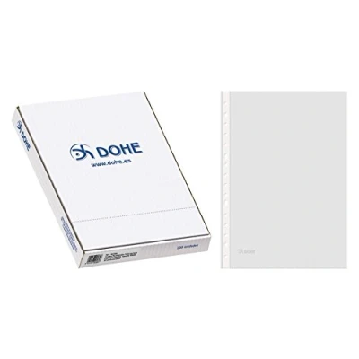 Imagen de Dohe 90584 Pack de 100 fundas multitaladro, folio, Cristal