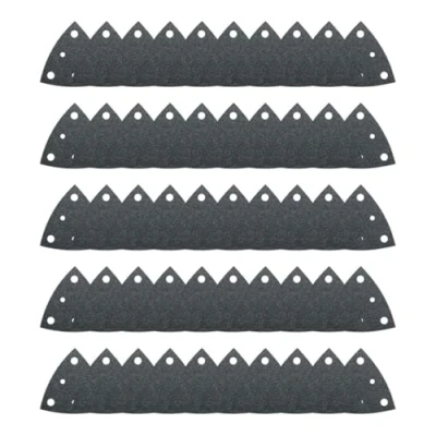 Imagen de FEIN 50 Hojas de lija granulación 240, Longitud canto 80 mm, Unid./Paq. unid., Universal, Se pueden usar prácticamente en todos los materiales. Perforadas, fijación rápida por velcro.