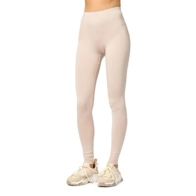 Imagen de Merry Style Leggins Largos Deportivas Mujer Mallas con Cintura Elástica Vestir Suaves Flexibles, Transpirables Ideal para Todas Las Estaciones MS10 143 (Beige, S)
