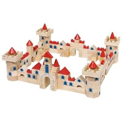 Imagen de GOKI Puzzles de maderaPuzzles maderaGOKICaja construcciónes Castillo, Multicolor (1) , color/modelo surtido