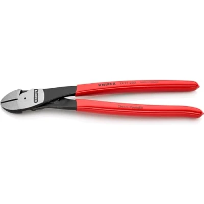 Imagen de Knipex Alicates de corte diagonal fuerza negro atramentado, recubiertos plástico 250 mm 74 21