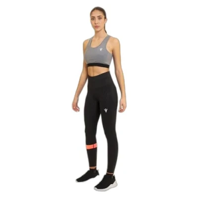 Imagen de Macron Run Scd Beatrix Crop Bra Light Gry Mel Wmn Top, Mujer, Gris, M