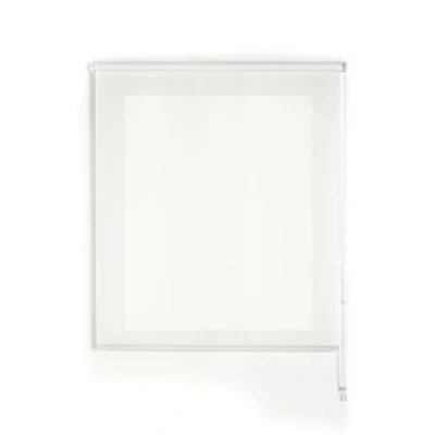 Imagen de Uniestor basic Estor enrollable translúcido liso Blanco roto, 160 x 175 cm (Ancho por Alto). Tamaño de la Tela 157 170 cm. Estores para ventanas