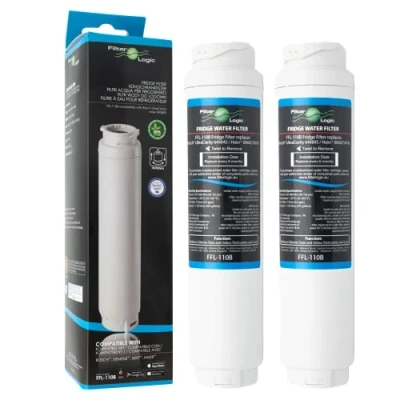 Imagen de 2 filtros de agua FilterLogic FFL 110B compatibles con UltraClarity 00740560 740560/644845 para Bosch SIEMENS Neff Gaggenau MIELE/HAIER 0060820860 RF 2800 13 / Rangemaster Ultra Clarity