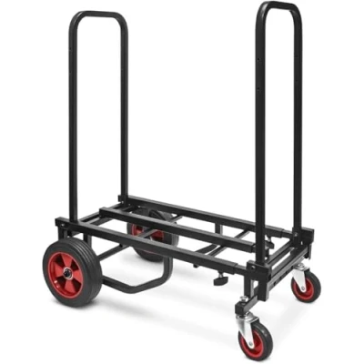 Imagen de PYLE Carretilla Plegable. Carro de Transporte Compacto con Ruedas. Convertible, Modo 8 en 1. Resistente. Carrito Mano Auxiliar Carga Plataforma, expandible 70 hasta 112 cms