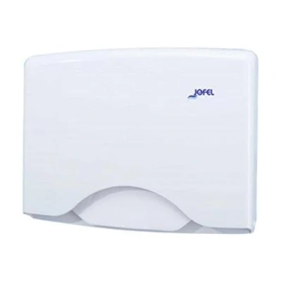 Imagen de Jofel AM21000, Dispensador Papel Cubreasientos WC, Dispensa Unitariamente, Necesita Carga de Cubre asientos, para Colectividades y W.C públicos, Hospitales, Clínicos, Bares, Restaurantes