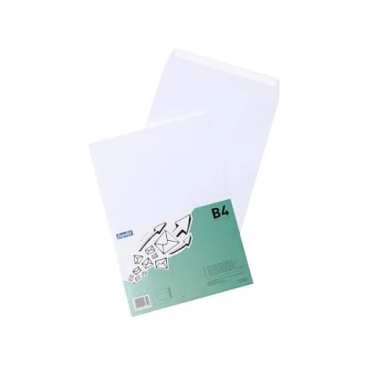 Imagen de Bantex Sobres DIN B4 (35,3 x 25 cm), unidades, en paquete de láminas, color blanco