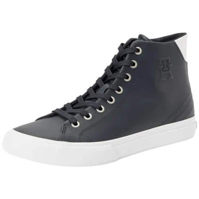 Imagen de Tommy Hilfiger Zapatillas para Hombre Sneaker High Top, Azul (Desert Sky), 42