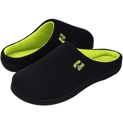 Imagen de RockDove Zapatilla de dos tonos y espuma viscoelástica para Hombre, 40/41 EU, Negro Lima