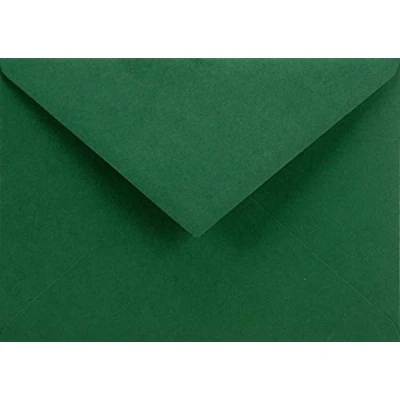 Imagen de Netuno 25x sobres de colores verdes oscuros DIN C6 114x162mm 115g Sirio Color Foglia solapa engomada puntiaguda sin ventana para invitaciones Navidad tarjetas boda cartas dinero bricolaje fiestas