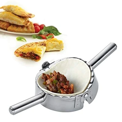 Imagen de Utensilio de cocina para hacer ravioles, empanadillas y pirogi Best Utensils, accesorio cocina, acero inoxidable, Plateado, Large