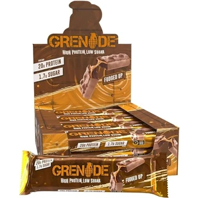 Imagen de Grenade High Protein and Low Carb Barra Sabor Fudged Up, 12 x 60 g