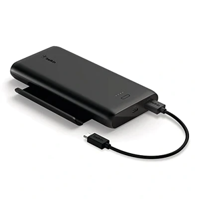 Imagen de Powerbank Belkin Boostcharge 10k Negro + Soporte Play Series