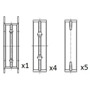 Imagen de FAI AutoParts BM1030 STD Cojinete de cigüeñal FORD: Focus 3, 2, Mk1 Berlina, VOLVO: S60 II