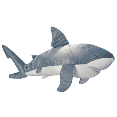 Imagen de Wild Republic Cuddlekins Jumbo Gran Tiburón Blanco Animal, Color, 96 cm (18700)
