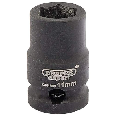 Imagen de Draper 6870 Llave de vaso impacto 6 puntos Hi Torq 3/8 pulgadas, tamaño 11 mm, color azul
