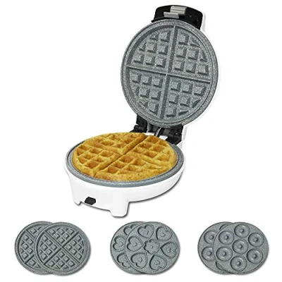 Imagen de Gofrera Cecotec Fun Gofrestone 3in1, Potencia 700 W, 6 Placas incluidas, Blanco