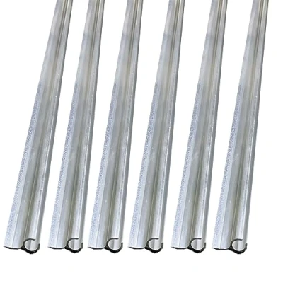 Imagen de 6 rieles para toldo, canal C, x 60 cm, tiras de aluminio toldos T4 T5 T6 autocaravanas