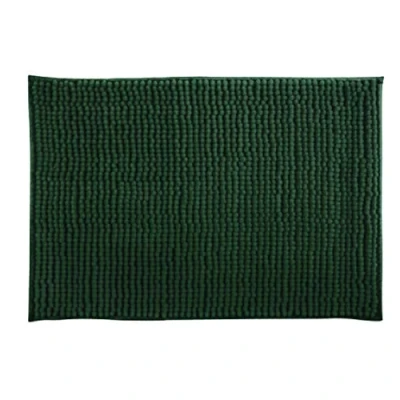 Imagen de MSV Alfombrilla de baño Chenilla Pelo Largo, 50 x 80 cm, Color Verde Oscuro