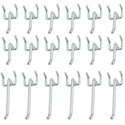 Imagen de WJMY Ganchos para Panel Perforado Tablero Accesorios 60pcs 5cm 10cm Herramientas Pared Perforada Chapa de Estante Exhibición Minorista