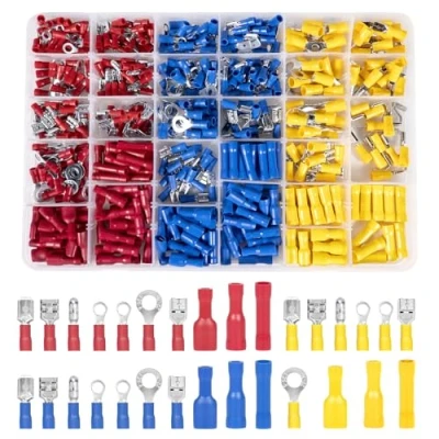 Imagen de Juego de 480 terminales cable, 30 tipos surtido cable para coche, conectores planos, enchufe plano