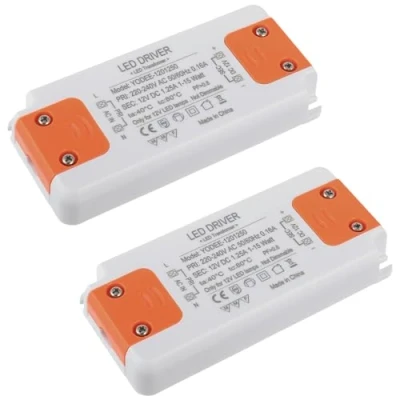 Imagen de EPLZON 12V 15W LED Transformador Driver Drive Luz Fuente Controlador de Iluminación para Lámparas G4 MR16 MR11 GU4 GU5.3 (2 piezas)