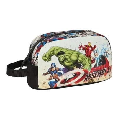 Imagen de Safta AVENGERS FOREVER Porta Desayunos Térmico, Termo, Portatodo, Calidad y Máxima Resistencia, Comida, Recreo, 21.5x6.5x12 cm, Multicolor