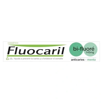 Imagen de Fluocaril Bi Fluoré 145 mg Pasta Dentífrica Anticaries Menta Esmalte Reforzado, Dientes Fuertes, Eficacia Clínicamente Probada, Aliento Fresco 75ml