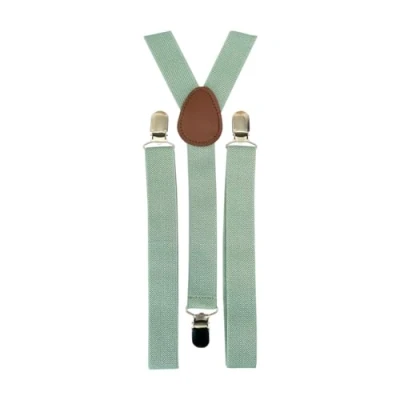 Imagen de DB Dickie Bow Tirantes vintage ajustables y resistentes para hombre, Verde Salvia, Taille unique