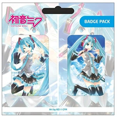 Imagen de POPbuddies Hatsune Miku Pin Badges 2 Pack Set A