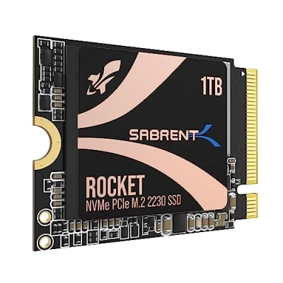 Imagen de SABRENT 2230 M.2 NVMe Gen 4 1TB, SSD Interna 4750 MB/s Lectura, PCIe 4.0 X4, Unidad de Estado Sólido Interna, Compatible con Steam Deck, Surface Pro, PCs, NUCs y Portátiles [SB 2130 1TB]