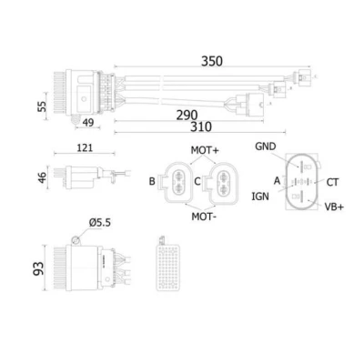 Imagen de Regulador, ventilador habitáculo MAHLE ORIGINAL ABR 78 000S