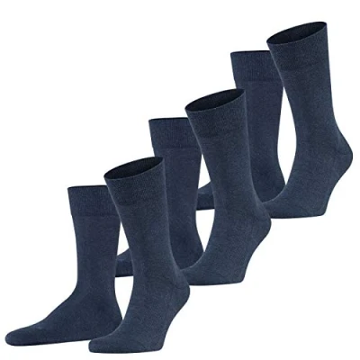 Imagen de Falke London Calcetines para hombre (3 unidades) azul marino M 43 46