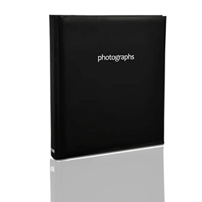 Imagen de ARPAN Álbum de Fotos, con Notas, Encuadernado, para 200 Fotos 10 x 15 cm, tamaño 23 Color Negro