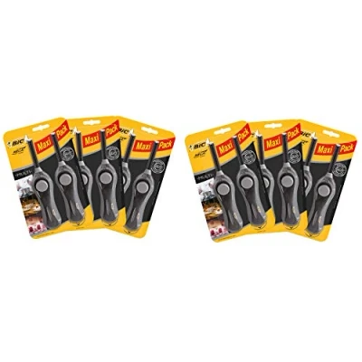 Imagen de Bic Megalighter Mecheros Multiusos (12 Unidades), Color Negro