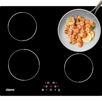 Imagen de Ciarra Placa de inducción CABBIH4 D cocina 4 fuegos 9 niveles potencia elétrica Integrada 60cm