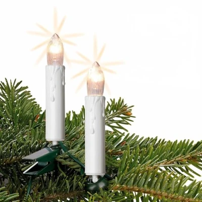 Imagen de Hellum cadena de luces árbol navidad, 15 velas navidad 9,8m iluminado mini interior con enchufe, menos 59 lúmenes, cable, 150933